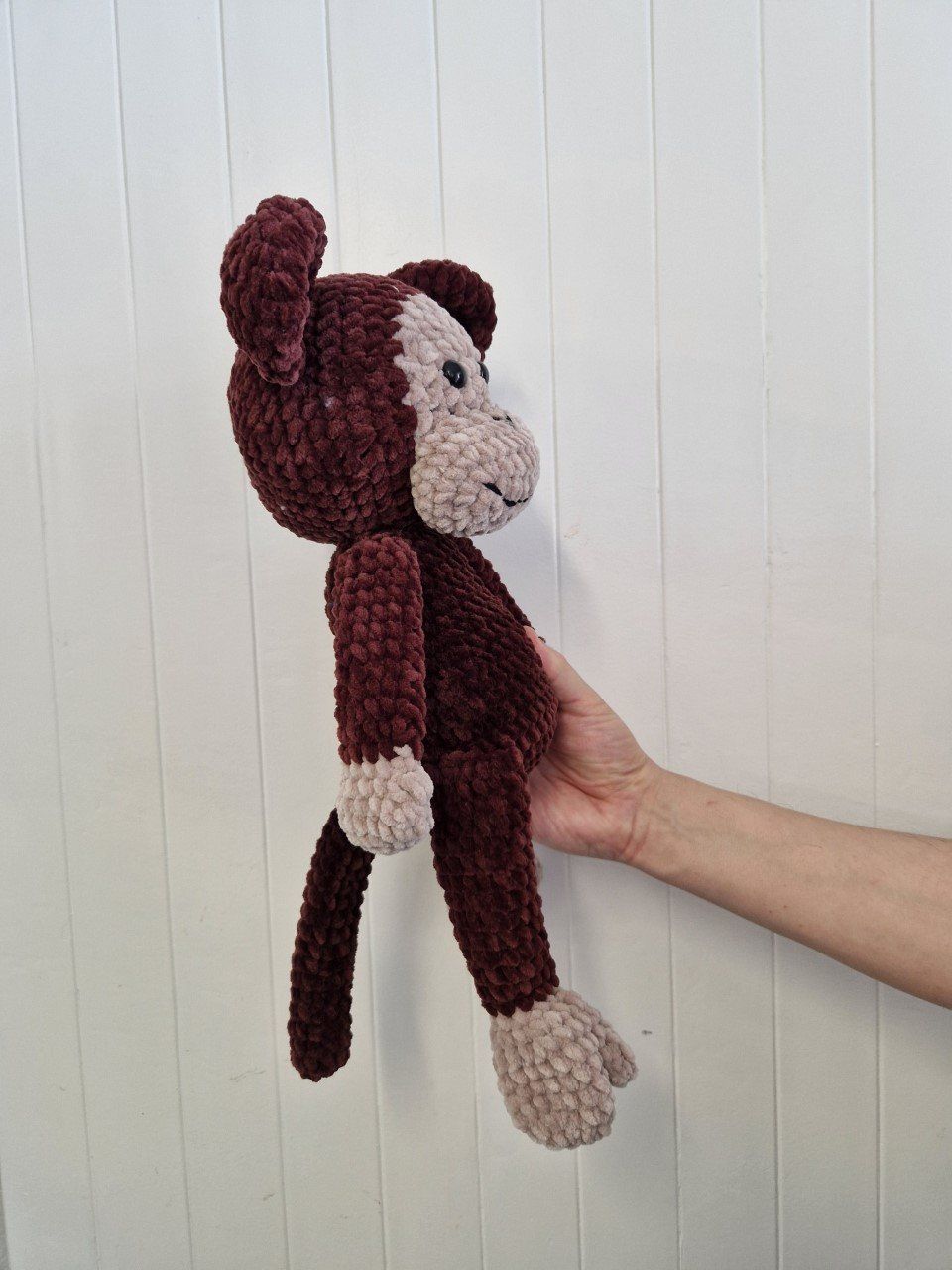 Puppen: Peluche tricoté main SINGE velours 40cm – Neu (gemäss Beschreibung) aus St-Imier von goodber 1