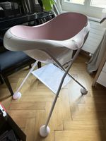 Baby-Badewanne Béaba mit Ständer, altrosa-weiss