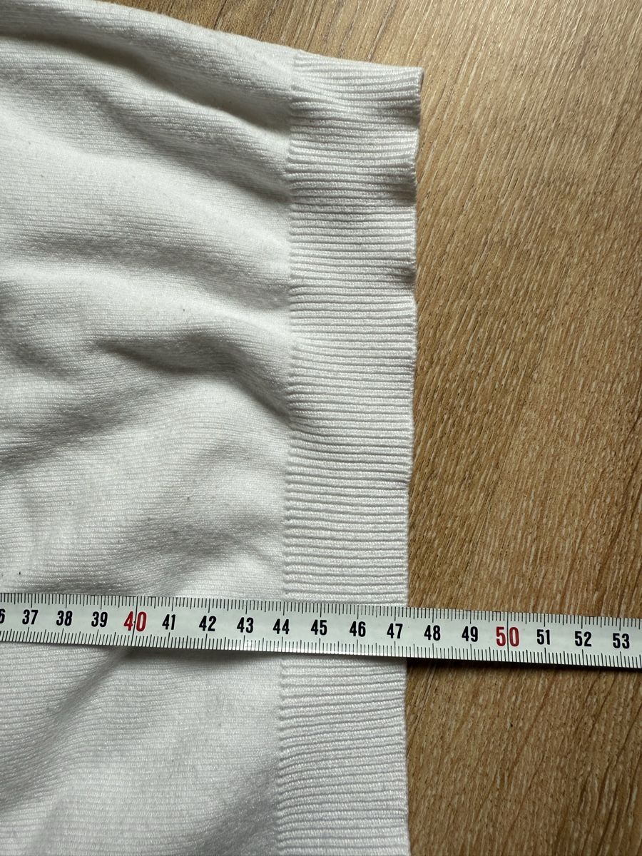 Morgan Maglioni & Felpe: Pull blanc boutons dorés nacre Morgan, t.38/M – Usato da Tavannes venduto da Thriftshop 5