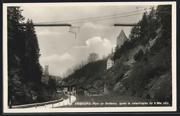 Cartes postales: Fribourg, Pont du Gotteron, après la ca – D'occasion à Berlin par bartko-reher