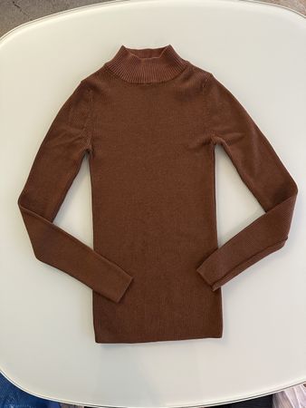 Knitted Top,  Brown, Long Sleeve, Size S