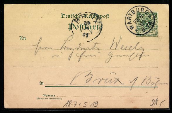 Cancelleria postale: Litho Wartburg, Blick von der Südseite, – Usato da Berlin venduto da bartko-reher 1