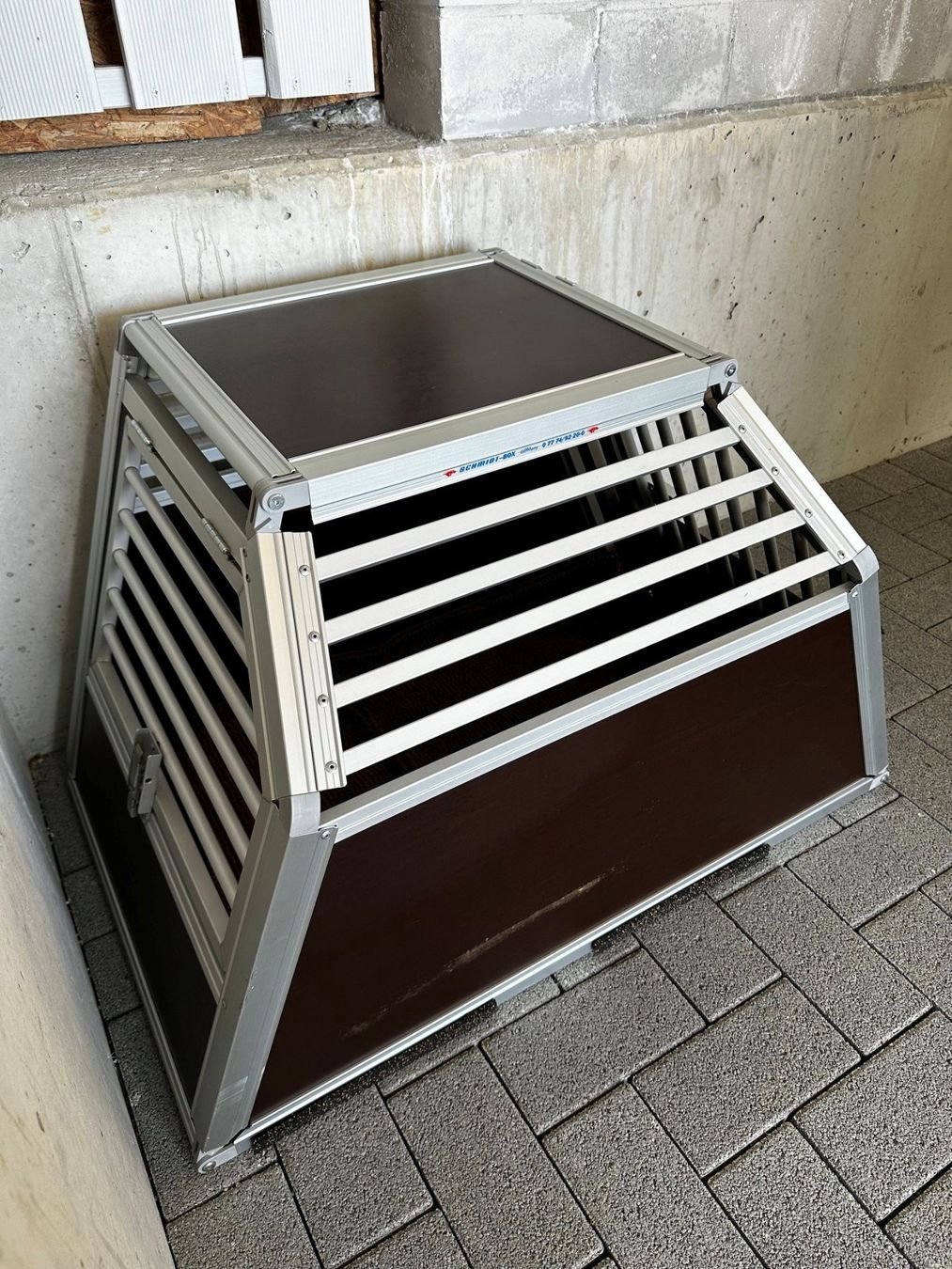 Cages, transport & sécurité: Schmidt Hundebox inkl. Notausstieg – D'occasion à Orpund par Valevsvito 1