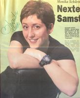 Monika Schärer SF DRS Autogramm signiert Magazinbild 20x30cm