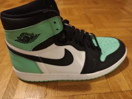 Nike Air Jordan 1 High Green Black White Sneakers