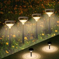 Gartenlampen Solar Warmweiß 3000K, 4 Stück