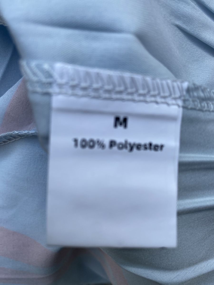 Vestiti: Kleid Blumenmuster hellblau rot Grösse M 100% Polyester – Usato da Bern venduto da Gogo_1930 4