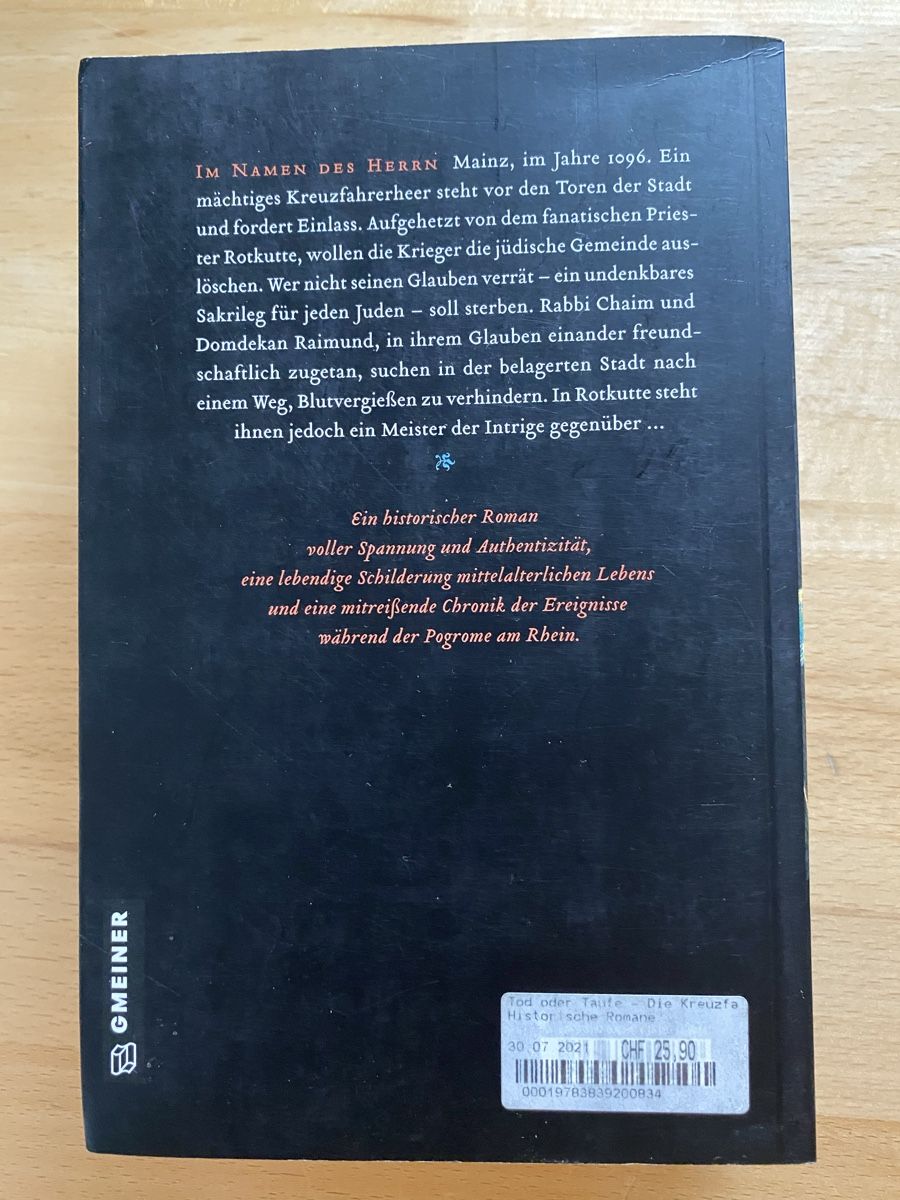 Libri: Tod oder Taufe - Jakob Matthiessen – Usato da Schwarzenburg venduto da Michellu 1