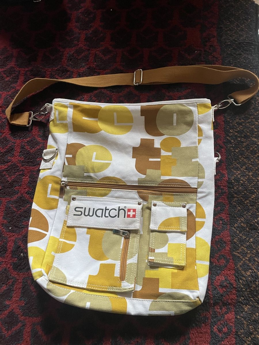 Borse: Retro Robuste Swatch Umhängetasche Gelb Canvas – Usato da Biel/Bienne venduto da mary.sin