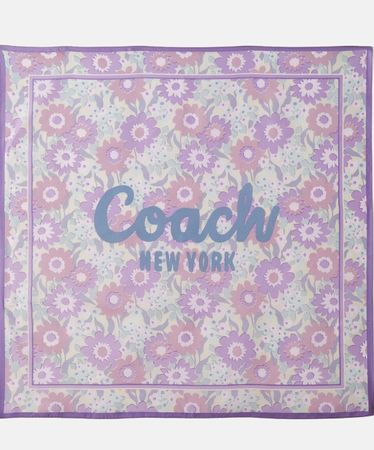 Coach 100% silk scarf