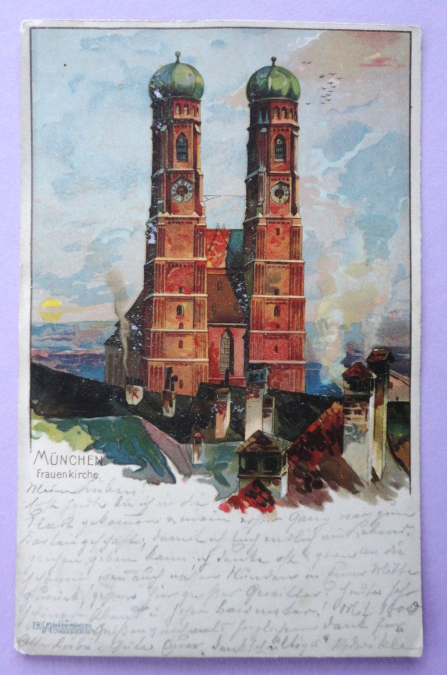 Cartoline postali: München - Frauenkirche – Difettoso da Fétigny venduto da Billy2miny