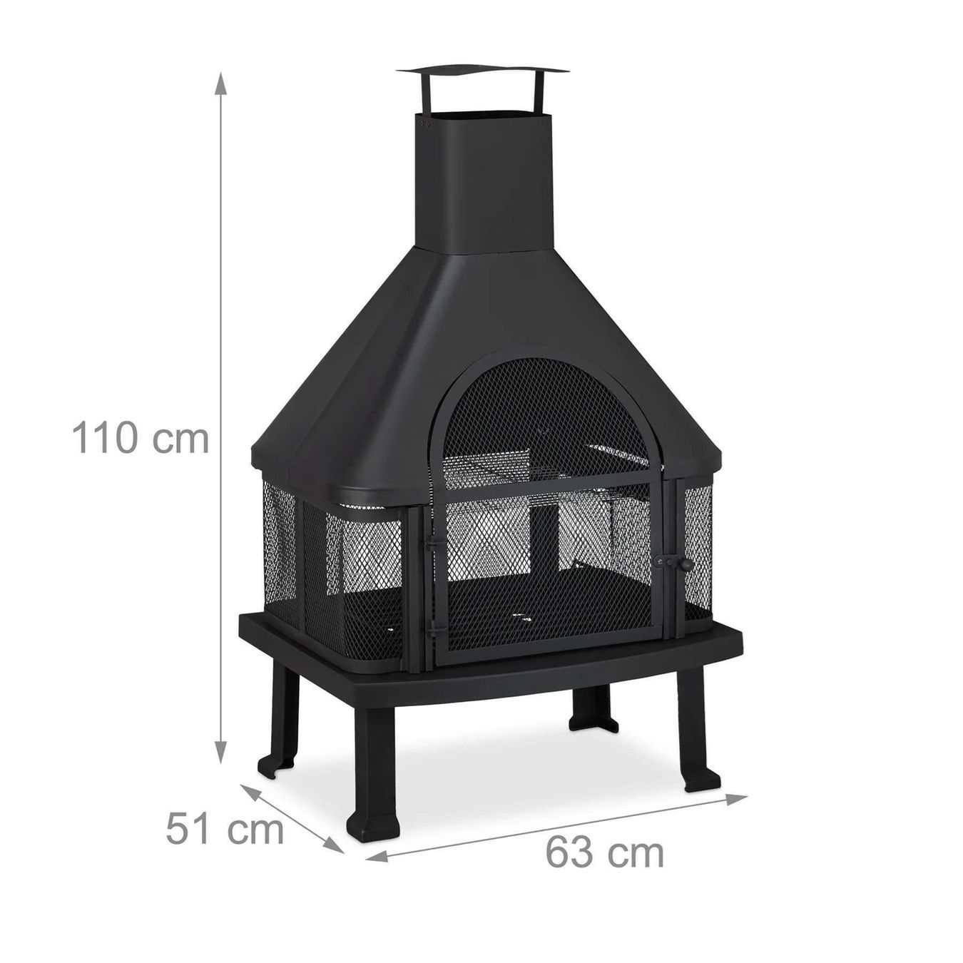 Cheminée: Gartenkamin Terrassenofen mit Grill Kamingrill – Neu und originalverpackt aus Wallenwil von toesstal-vertrieb 8