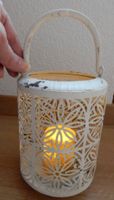 Laterne Metall shabby chic-Stil zum Hängen oder Stellen