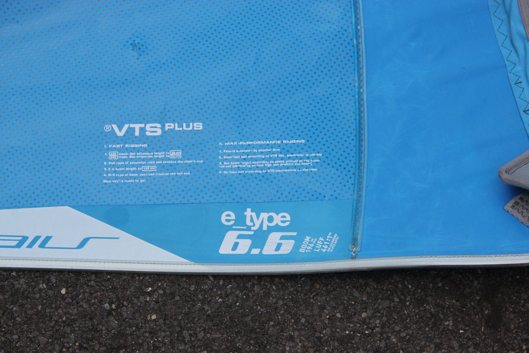 North Sails Surfen: Windsurfrigg, North E-Type 6.6m2 mit Mast und Gabelbaum – Gebraucht aus Thun von  2