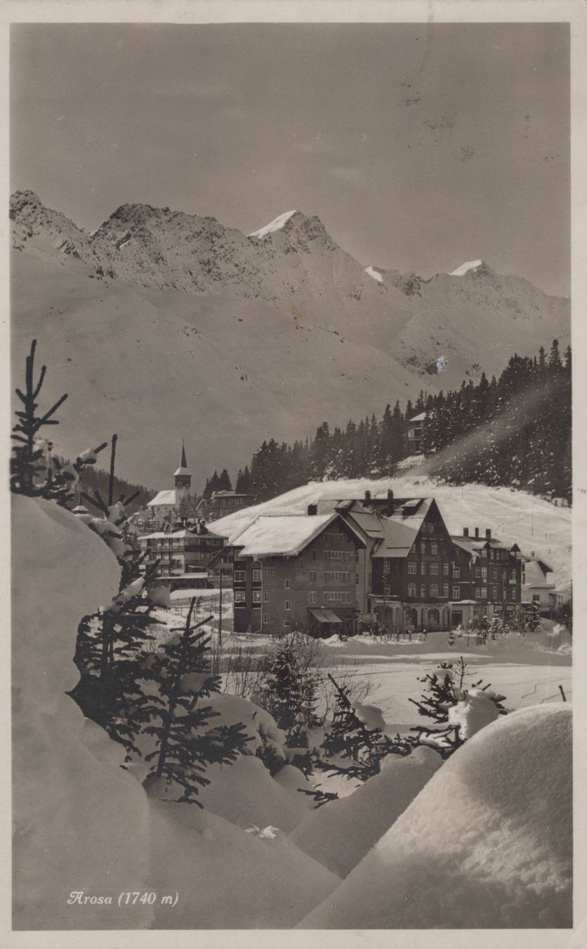 Cartoline postali: 0038 - Postkarte / Ansichtskarte - Arosa – Usato da Reinach BL venduto da Boston-Verkauf