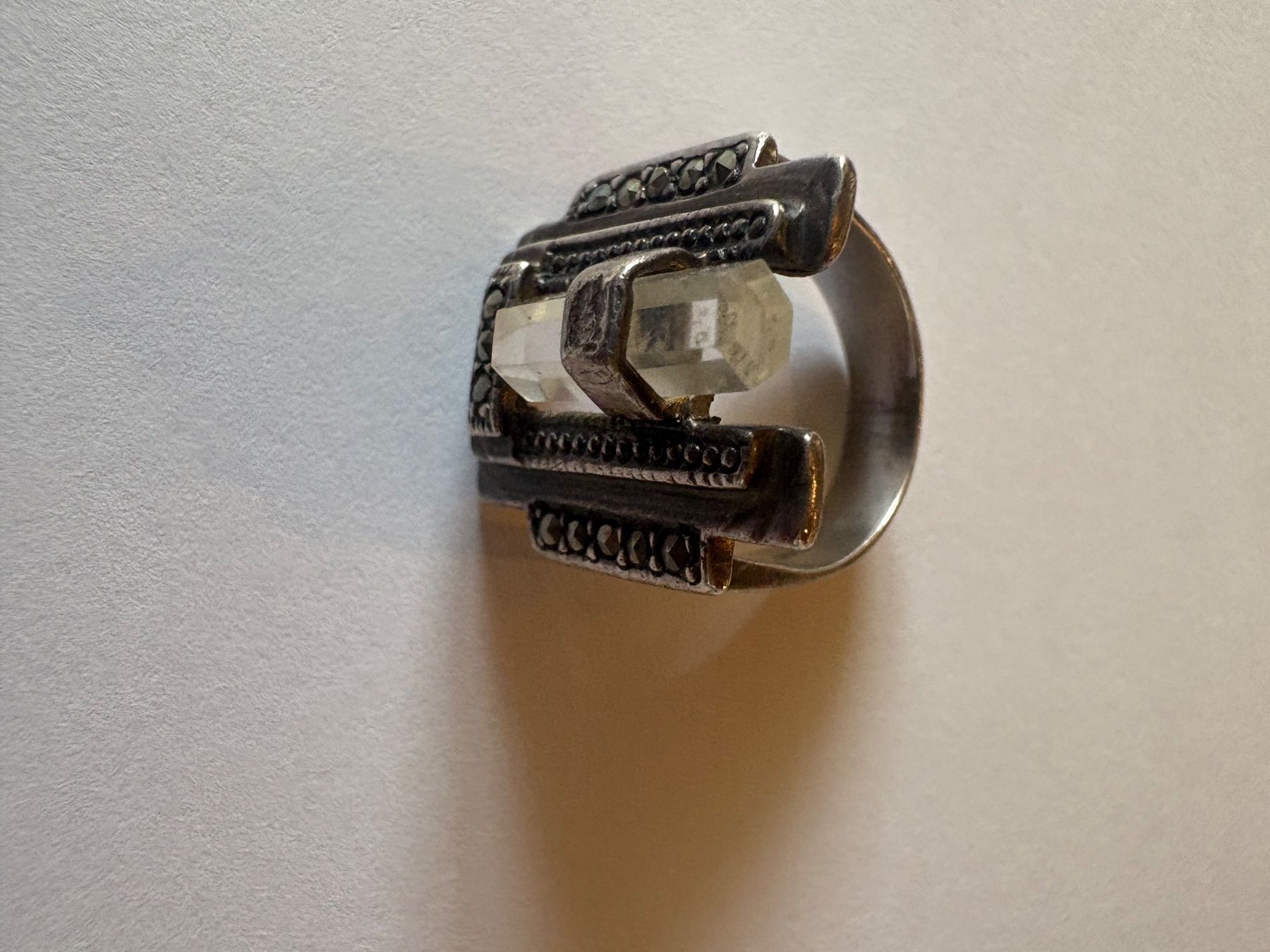 Anelli: 925 Ring mir Bergkristall – Usato da Murten venduto da Tzaugg 1