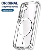 Original Magnet Hülle Silikon für Samsung Galaxy S25 Ultra