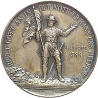 Schweiz Medaille Glarus 1888, Schlacht bei Näfels