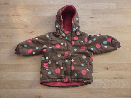 Winterjacke braun gepunktet Gr. 98
