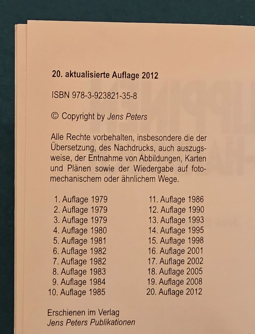 Libri: Philippinen Reise-Handbuch Jens Peters – Usato da Winterthur venduto da raymen74 2