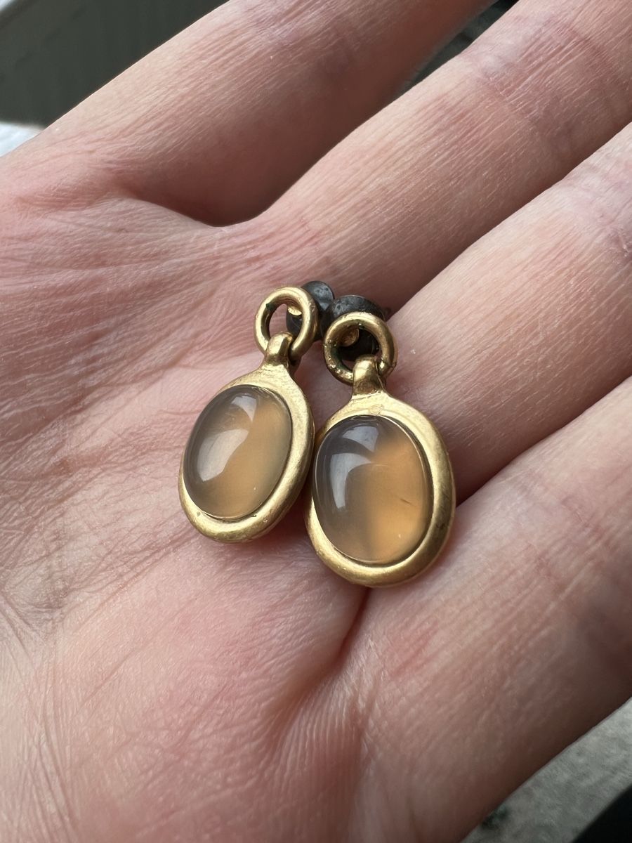 Orecchini pendenti & Orecchini a lobo: Goldene SENCE Ohrringe mit Stein Vintage Look – Usato da Remigen venduto da lsp02 2