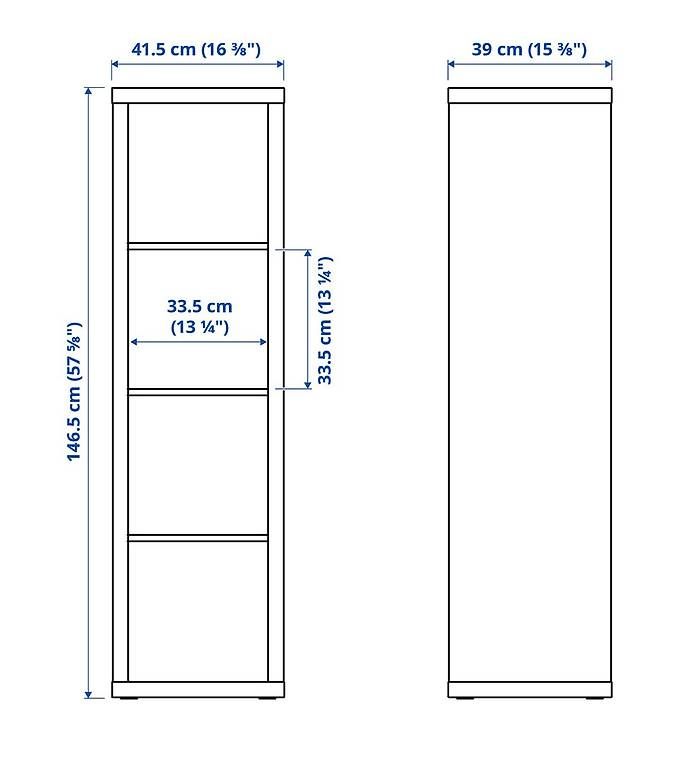 Ikea Scaffali: Ikea Kallax 4x1 chêne blanchi – Usato da Bercher venduto da Mickyfuncky 3