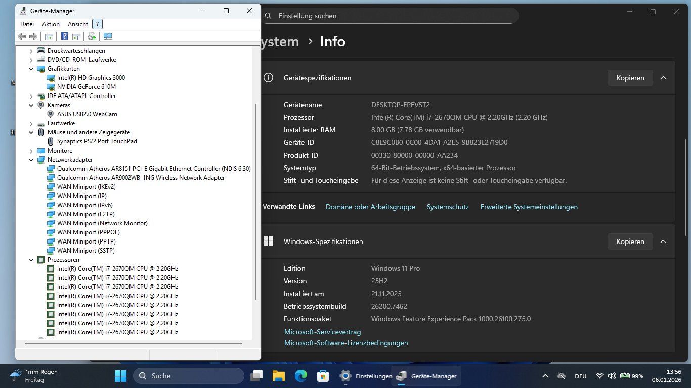 Asus Notebook: Asus K53S Core i7 Windows 11 Pro 25H2 – Usato da Buchs SG venduto da johjo01 8