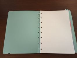 Carnet Filofax A5 mint, personnalisable