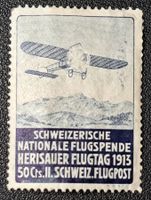 Vorläufer 1913* Flugpost V Herisau / ZS 275.00
