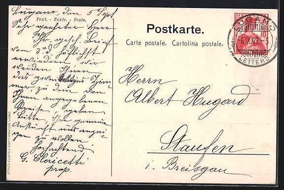 Cartoline postali: Litho Lugano, Lloyd Hotel, Grand Restaur – Usato da Berlin venduto da bartko-reher 1