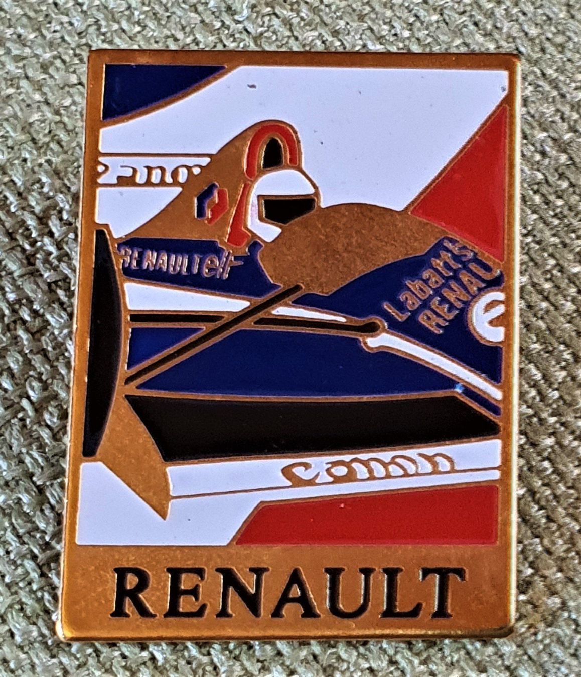 Plaketten & Abzeichen: C414 - Pin Renault Formel 1 Elf Labatt's – Gebraucht aus Reinach BL von Boston-Verkauf
