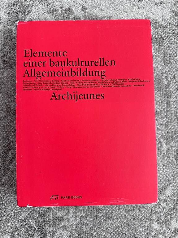 Bücher: Architektur - Elemente einer baukulturellen Allgemeinbildung – Gebraucht aus Zürich von MonkX