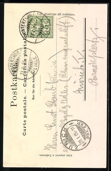 Cartes postales: AK Winterthur, Schmidgasse mit Passanten – D'occasion à Berlin par bartko-reher 1