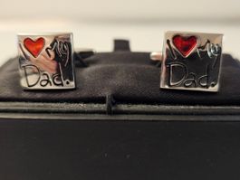 Manchettenknöpfe neu und originalverpackt - I love Dad