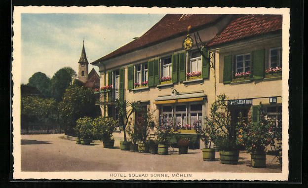Ansichtskarten: AK Möhlin, Hotel Solbad Sonne – Gebraucht aus Berlin von bartko-reher