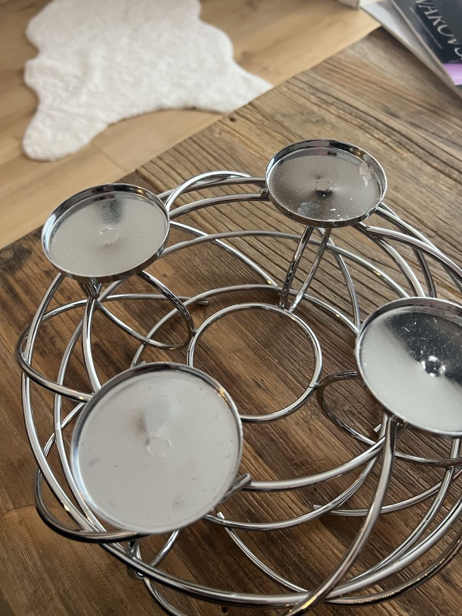 Tutte le decorazioni: Adventskranz Metall – Nuovo (secondo la descrizione) da Schaan venduto da mugerle