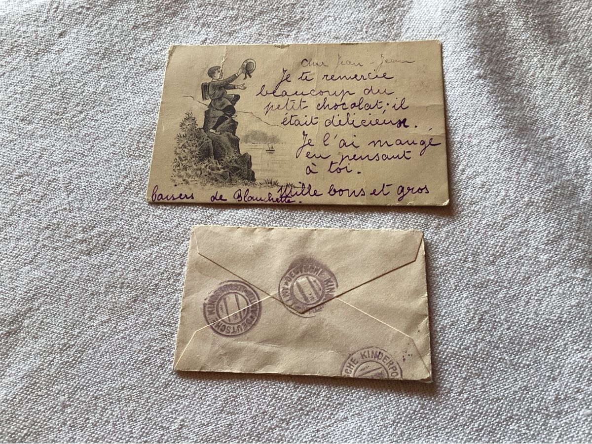 Alle Briefmarken: Poste enfantine 2 mini documents – Gebraucht aus Luc (Ayent) von Rebouille 2