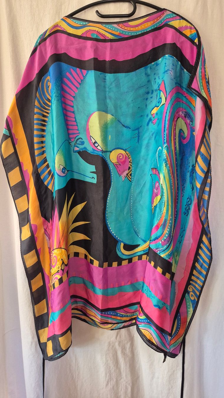 Vestiti: Tunika Strandkleid aus reiner Seide – Usato da Zürich venduto da Bunnysat