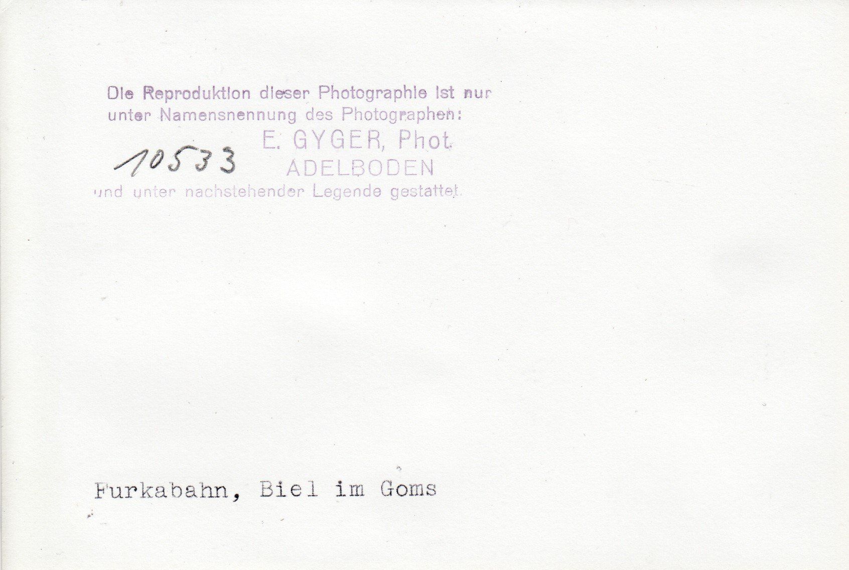 Cartoline postali: Biel   VS  im Goms – Usato da Brig venduto da Valcards54 1