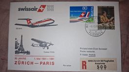 Swissair Zürich - Paris 01.05.1981
