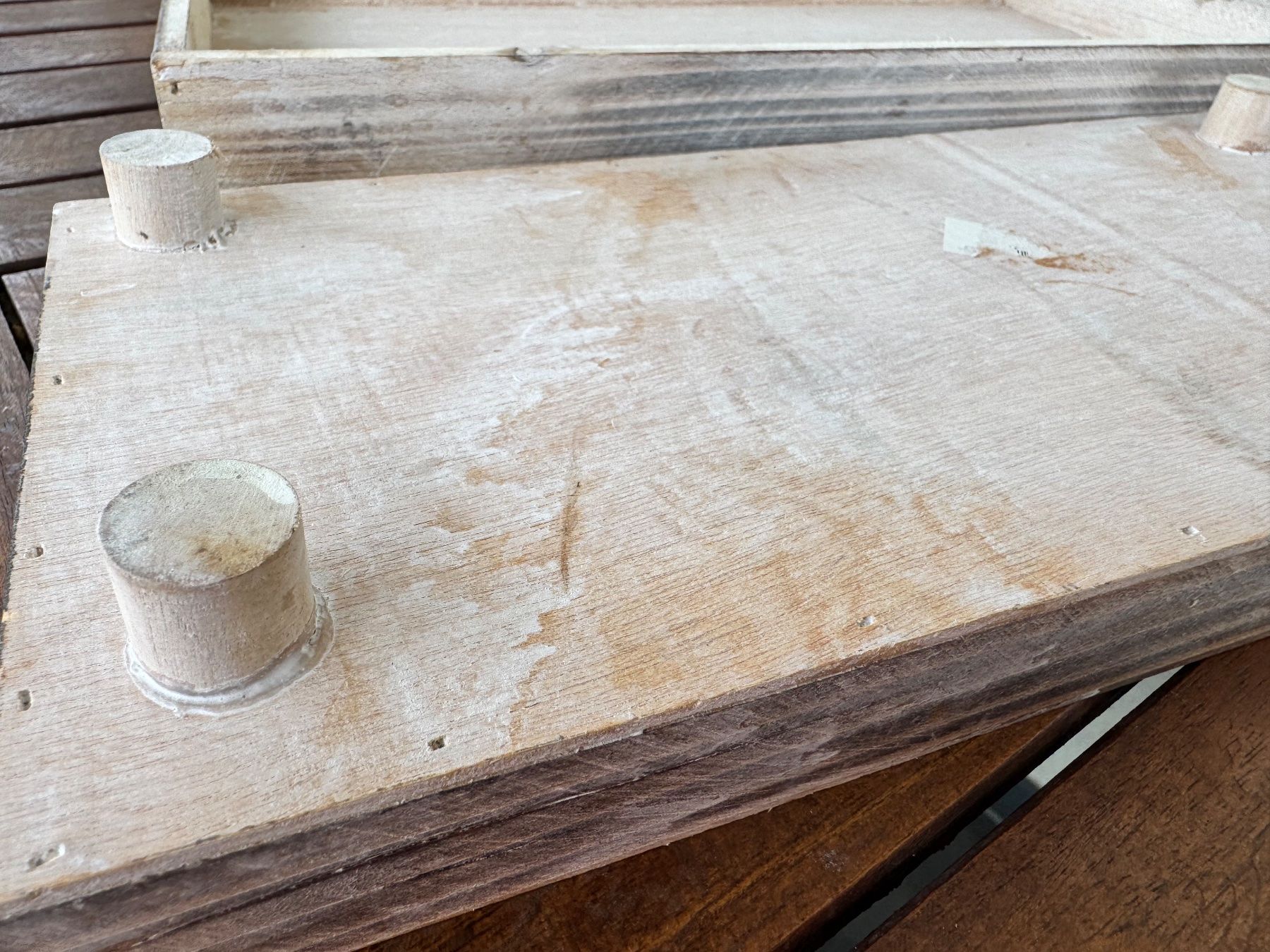 Alle Dekorationen: 2 eckige Holz Tabletts in 2 Grössen – Gebraucht aus Gebenstorf von baumhaus64 3