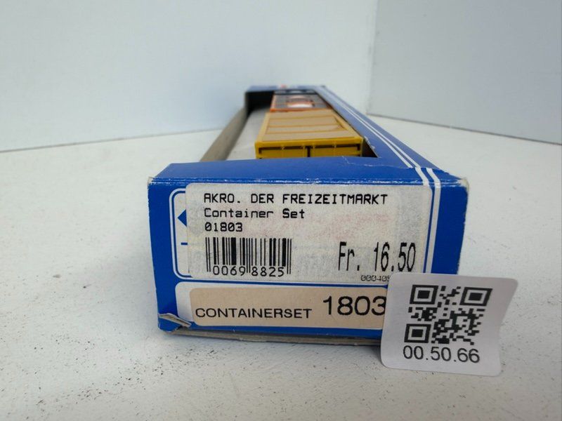 Roco Modellini di ferrovie: Spur H0 Roco 1803 Container Set – Usato da Büsserach venduto da ModellbahnDepot 7