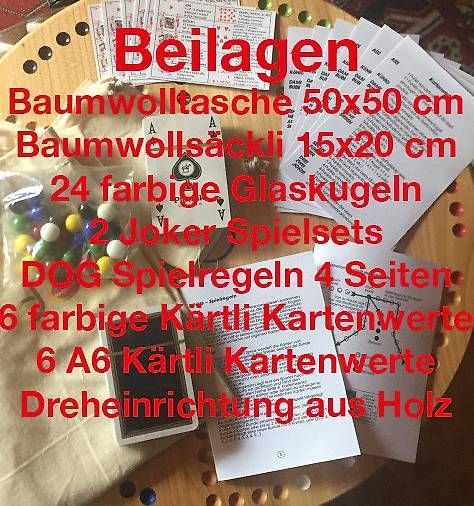 Spiele: DOG Plus 2-4 & 4-6 Spieler Eschenholz – Gebraucht aus Uzwil von Kurtaltherr 2