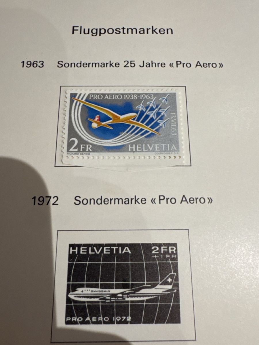 Alle Briefmarken: Briefmarken Flugpost Sammlung Konvolut Konvolut – Gebraucht aus Solothurn von Alex702 5
