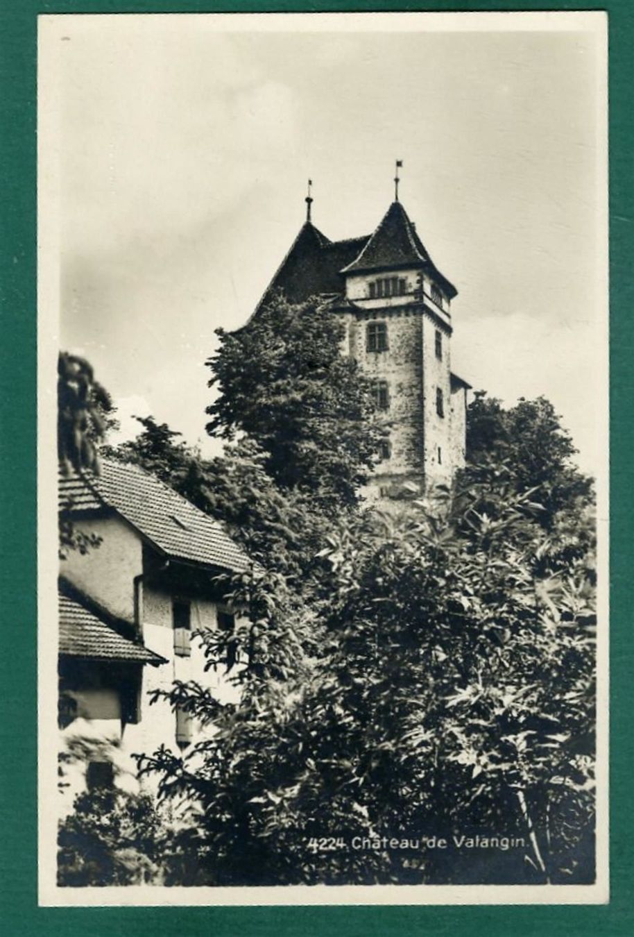 Cartoline postali: Château de Valangin, ungelaufen, ca. 1930 – Usato da Sargans venduto da Hausi1951