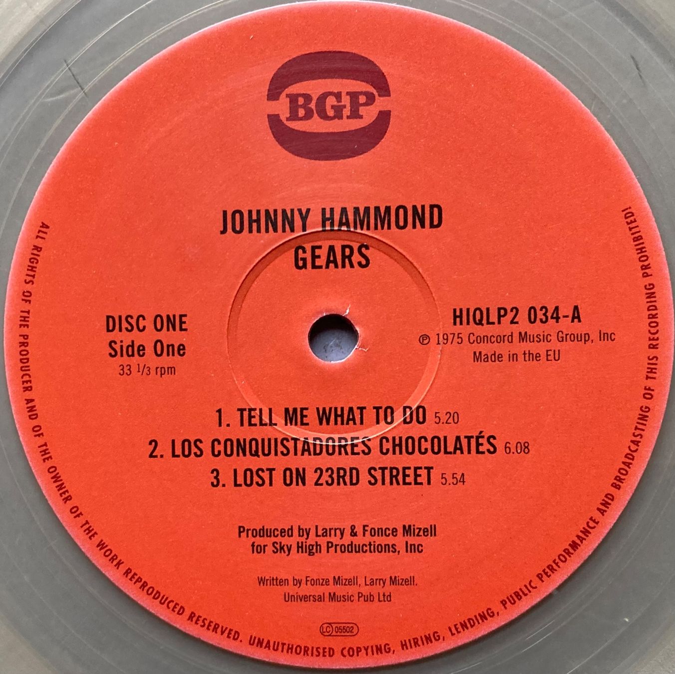 Vinyles: JOHNNY HAMMOND - GEARS – D'occasion à Poliez-Pittet par Newtown-Records 3