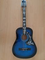 Neue Blaue Gitarre mit Zubehör, u. Tasche, neuwertig.