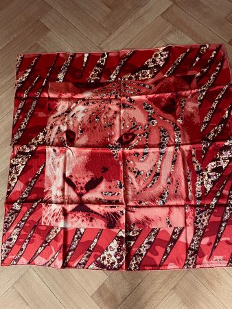 Cartier Paris Seidentuch Foulard en soie 'Panther'