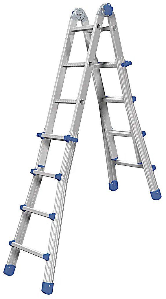 Scale: Neue Teleskop-/Klappleiter / Alu / MARCHETTI EQUIPE 44 – Nuovo e nell'imballaggio originale da Wattwil venduto da webrawa