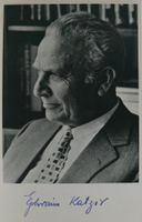Ephraim Katzir (1916-2009) - Politiker - sign. Foto
